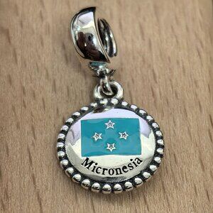 Pandora Micronesia Exclusive Dangle Charm Pendant, S925 Silver Bracelets